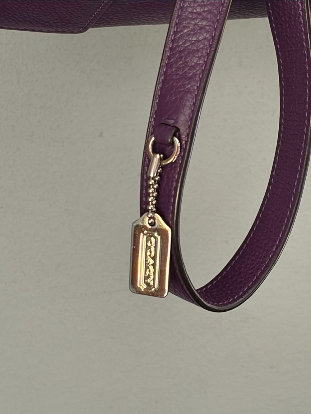 COACH Kleo Backpack Purple Pebble Leather/ Silver Hardware/ Adj Straps ~ C5648 - Picture 4 of 14